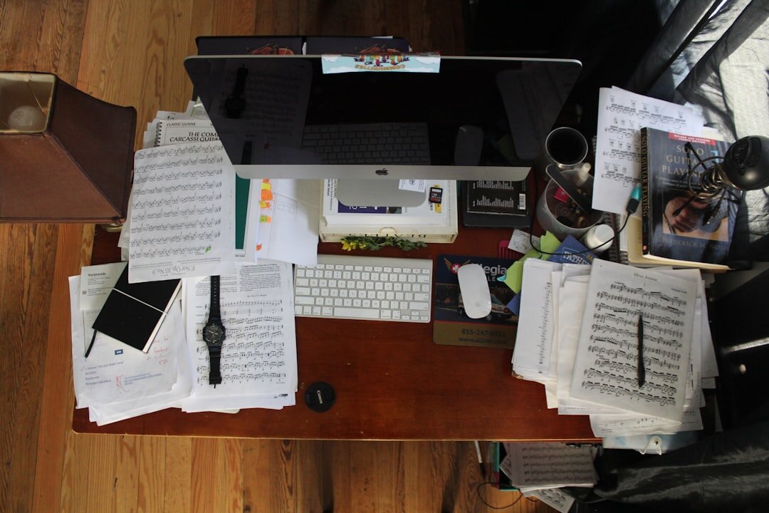 blog writing setup