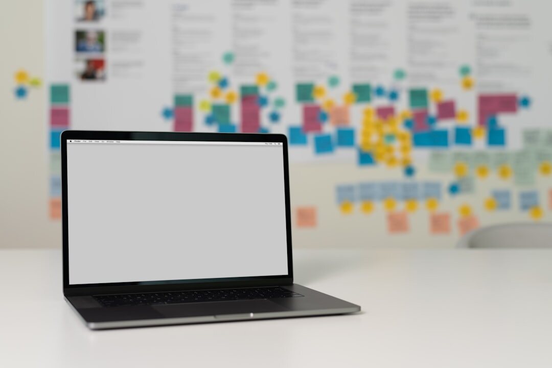 Content marketing strategy on laptop screen